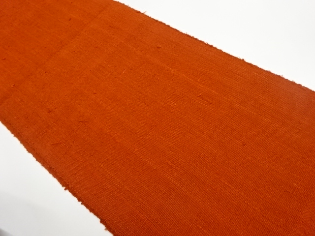 JAPANESE KIMONO / NAGOYA OBI / SILK / HAND WOVEN / MAWATA TSUMUGI / PLAIN